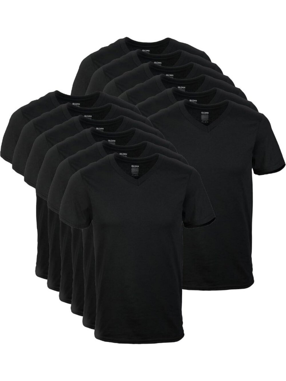 Men's V-Neck T-Shirts Multipack - Soft Cotton, Casual Wear, Comfortable Fit
